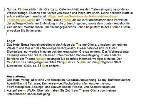 Korrektorat/Lektorat Reisebeschreibungen