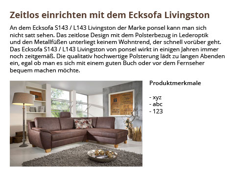 Produktbeschreibugen (SEO) Möbel