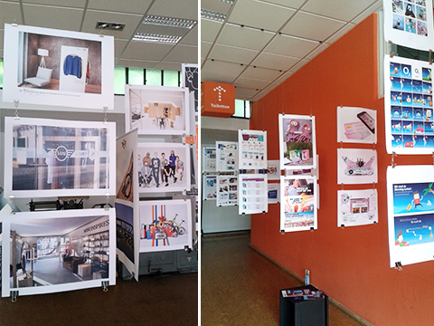 Ausstellung zum Workshop Markenentwicklung